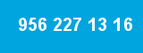 956 227 13 16 956 227 13 16